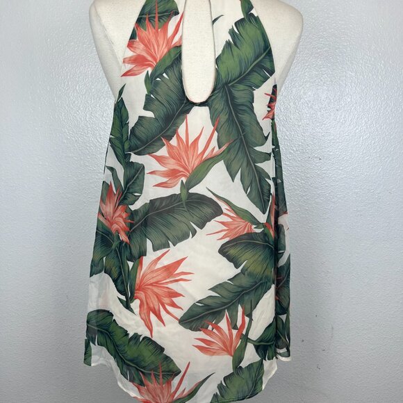 Show Me Your Mumu Paradise Found Gomez Tropical Mini Shift Halter Dress Size XS - Picture 4 of 7